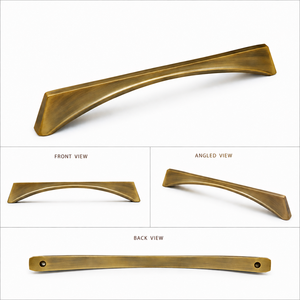 Poignée de meuble élégante et décorative, finition mate antique, pour armoires de cuisine, tiroirs, placards et intérieur - Product Image 1