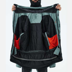 Chaqueta de Esquí Impermeable para Hombre, Chaqueta de Snowboard Cálida y Cortavientos para Invierno, Chaqueta de Esquí de Montaña con Capucha Térmica para Deportes al Aire Libre y Entrenamiento - Product Image 3