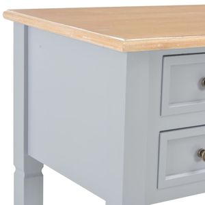 Escritorio de madera gris 43,1 "x 17,7" x 30,5 "para uso en computadora - Product Image 6
