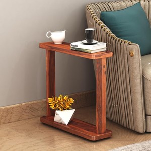 Sheesham Wood Carved Side <b>Table</b> with Jali Work - Wholesale from India - Product Image 1