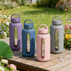 Botella de Agua Térmica de Vidrio de 800 ml, de Borosilicato de Alta Calidad, con Cubierta de Silicona, a Prueba de Fugas, Portátil, para el Hogar, la Oficina, Deportes, Regalo - Product Image 3