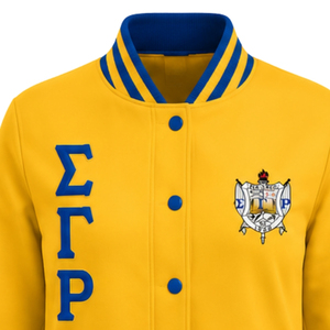 เสื้อแจ็คเก็ตบอมเบอร์ผ้าซาตินสำหรับผู้หญิง Sigma Gamma Rho น้ำหนักเบา สวมใส่สบาย มีซิป แฟชั่นสตรีนักศึกษาสมาคมกรีก รับผลิตแบบ OEM ODM ขายส่ง - Product Image 5