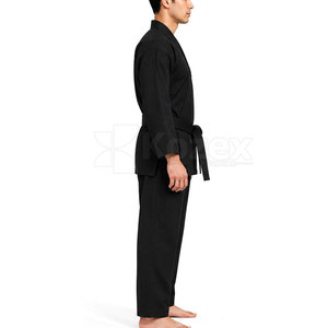 Uniforme de Dobok d'arts martiaux mixtes durable avec logo frontal, 100 % coton, léger et à séchage rapide pour l'entraînement, la compétition et l'usage quotidien - Product Image 3