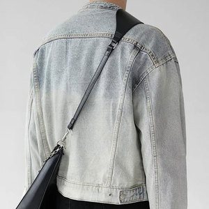 Hot Sale Custom Hooded Street Wear <b>Canvas</b> Denim Jacket Customized Color Front Logo Wholesale Men Fancy Winter OEM Service - Product Image 3