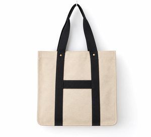 Yellow <b>Canvas</b> Tote Bag Custom Logo Shoulder Handled <b>Shopper</b> Bag for Daily Travel Shopping - Product Image 3