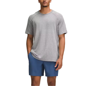 Camiseta de Gimnasio Personalizada al por Mayor para Hombre, Colores Sólidos, Estampado, Verano, Manga Corta, Estilo Urbano, 180 Gramos, 100% Algodón - Product Image 6