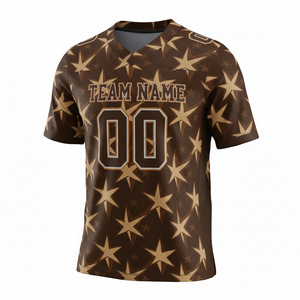 Camiseta de Práctica de Fútbol Americano Sublimada Personalizada, Manga Corta, Transpirable, Anti-UV, Opción de Talla Grande, 100% Personalizable en la Parte Delantera - Product Image 2