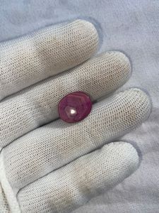 ทับทิมธรรมชาติและคอรันดัมสีชมพู – พลอยรูปไข่, 31.29 กะรัต, 18.93×15.89×9.95 มม. - Product Image 5