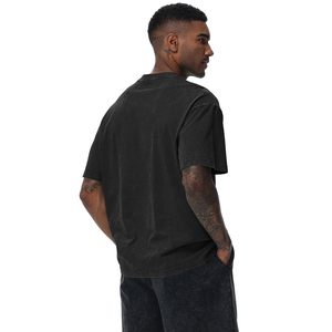 T-shirts en coton surdimensionnés pour hommes, coupe ample, effet vintage, unisexe, manches courtes, décontractés - Product Image 5