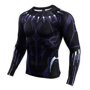 Chemises de compression personnalisées pour hommes, manches longues, rashguard, séchage rapide, protection solaire, sublimées, BJJ MMA, manches courtes, été - Product Image 5