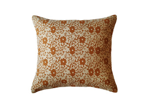 Funda de cojín boho con estampado de bloques, hecha a mano, de algodón, para cama, estilo bohemio, decoración vintage para el hogar. - Product Image 5