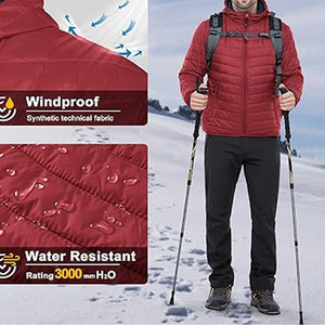 Puffer Jacket Puffer <b>Coat</b> Custom <b>men</b> Winter Outer Wear Padded <b>Long</b> Plain Quilted Jacket - Product Image 3