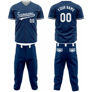 Ensemble d'uniformes de baseball personnalisés haute performance pour équipes sportives, en tissu respirant, avec nom et numéro d'équipe personnalisables pour jeunes - Product Image 1