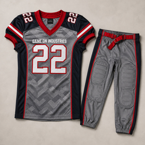 Conjunto de Uniforme de Fútbol Americano Sublimado Personalizado con Pantalones Acolchados, OEM ODM, Ropa Deportiva Transpirable de Poliéster para Equipos - Product Image 1