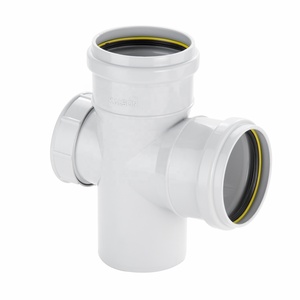 SWR Reducer Tee Ringfit for <b>Branching</b> with Diameter Change in Drainage Plumbing Systems - Product Image 6