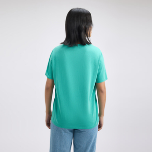 เสื้อยืดผู้หญิงขายดี เสื้อยืดโอเวอร์ไซส์คุณภาพสูงสำหรับผู้หญิง ผลิตจากโรงงานโดยตรง เสื้อผ้าลำลอง - Product Image 2