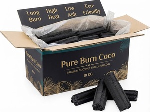 Briquettes de charbon de bois hexagonales 100 % naturelles en coque de noix de coco, fabriquées à la machine, 5400-7500 Kcal/kg, écologiques et haute performance - Product Image 5