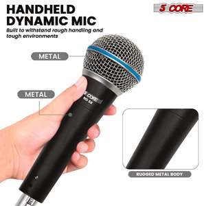 Micrófono Dinámico Profesional de 5 Núcleos para Karaoke, Micrófono con Cable XLR para Escenario y Estudio - Product Image 6