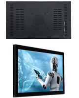 15 15.6 17 18.5 Inch Capacitive Wall Mounted LCD Display HD VGA Touch Screen Monitor Open Frame Industrial Touchscreen Monitor
