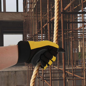 ถุงมือทำงานหนังถุงมือกลไกสำหรับทำงานถุงมือช่างป้องกันมือดีไซน์ล่าสุด - Product Image 6