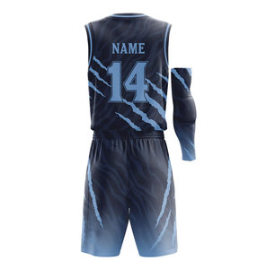 Custom Basketball Jersey Set Sleeveless V-Neck Sublimated Print Moisture Wicking <b>Athletic</b> Fit All Seasons 14 - Product Image 2