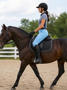 Leggings d'équitation taille haute pour femmes, respirants, avec grip en silicone, flexibles, pour l'entraînement équestre - Product Image 5