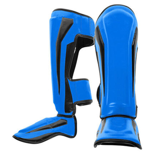 Nouvelles protections de tibia en cuir style professionnel, genouillères respirantes et légères pour le kick-boxing et l'entraînement de boxe - Product Image 5