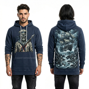 Sweat à capuche tie-dye motif Clown Maléfique Cirque, Streetwear pour homme, Sweat-shirt oversize, Fabricant sur mesure, Pull imprimé flamme - Product Image 3