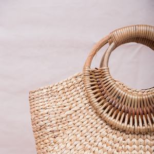 Sac de plage fait à la main écologique motif alligator nouveau style de jacinthe d'eau sangle unique ouverte Logo personnalisé doublure en cuir et coton - Product Image 3