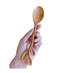 Vietnam Hand Carved Wooden Spoon Natural Wood Kitchen Utensil Handmade Cooking Spoon Eco Friendly Bulk Wholesale Supplier - Product Image 3