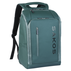 SAKOS Unisex Nylon <b>Backpack</b> with USB Port 20-35L Soft Handle Arcuate Shoulder Strap Daily Use Minimalist Style - Product Image 3