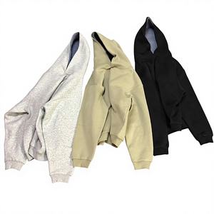 Sweat à capuche réversible en flanelle à carreaux pour homme |   Veste courte zippée à double couche et coupe ample |   Fabricant OEM - Product Image 1