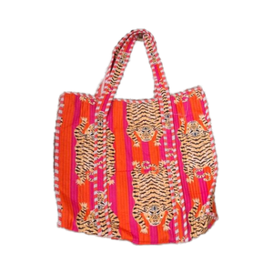 Bolso Tote de Algodón Hecho a Mano para Mujer, Bolso de Hombro Acolchado de Color Sólido Indio, Cierre de Cremallera, Portátil, para Todas las Temporadas - Product Image 3