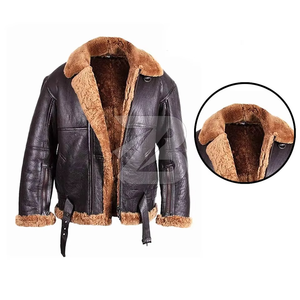 Elegant Casual Street Unisex Fur Leather Hooded Windproof <b>Jacket</b> Washed Zipper OEM Service Stylish Soft Comfortable Warm - Product Image 3