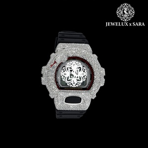 Montre de luxe en silicone noir de qualité supérieure avec cadran serti de diamants, cadran serti de diamants avec mouvement automatique de qualité supérieure à bon prix - Product Image 2