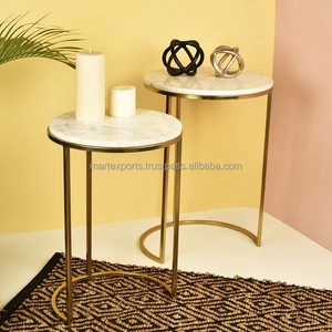 Nueva llegada hecha a mano moderna de lujo de Metal muebles de dormitorio mesa auxiliar creativa superventas mesas de centro para Hotel uso doméstico - Product Image 3