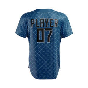 Custom College Team Personalized Baseball Jerseys Digital Printed Front Logo Short Sleeve Four Way Stretch Breathable Jerseys - Product Image 6