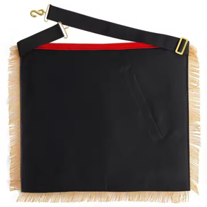 Tablier maçonnique de chapitre Royal Arch du Haut Prêtre, avec languettes en velours rouge, pour la franc-maçonnerie, vente en gros, prix abordable - Product Image 2