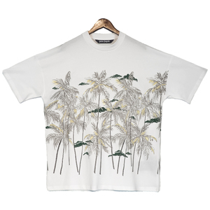 เสื้อยืดผู้ชายสไตล์วินเทจแบบเรียบง่ายทรงโอเวอร์ไซส์ ผ้าถัก พิมพ์ลายพัฟฟ์ น้ำหนักเบา ผลิตจากผ้าฝ้าย ขายส่ง - Product Image 3