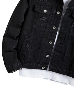 Vestes en jean d'hiver de haute qualité, respirantes, personnalisables, grandes tailles, 100% coton - Product Image 6