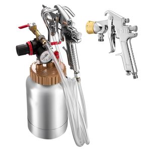 Tanque de Presión para Pintura en Aerosol de 0.5 Gal/2 L con Dos Pistolas de Pulverización (1.8 mm + 3 mm) - Pulverizador de Pintura Neumático Central Pneumatic - Product Image 6