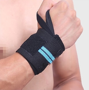 Sangle de poignet de musculation ajustable à boucle auto-agrippante, respirante, antidérapante, avec logo personnalisé, pour le sport et le fitness - Product Image 2