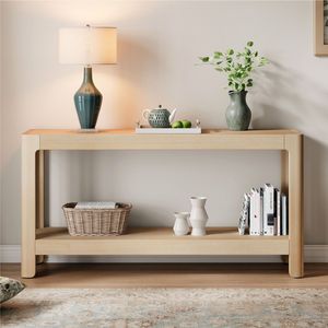 Mirod Elegante Tavolo Console Minimalista Moderno Stile Fattoria in Legno Impiallacciato Premium con Angoli Arrotondati - Product Image 6