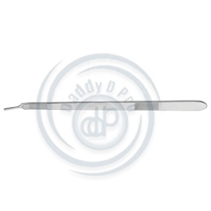 DADDY D PRO CE 250mm (9 3/4 ") Barre Scalpel Poignée 12 Degrés Coudé N ° 3 Réutilisable En Acier Inoxydable Instrument Chirurgical Manuel - Product Image 1