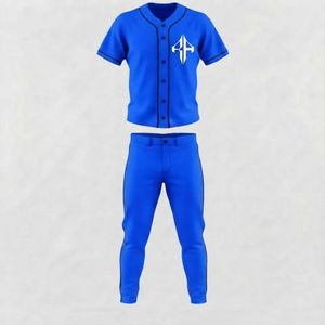 Ensemble de baseball pour hommes de qualité supérieure, matière 100% polyester, col en V, impression par transfert par sublimation par RIVIAN ATLANTIC - Product Image 2