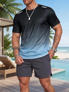 Camiseta Gráfica Moderna para Hombre, Oversize, Manga Corta, Estampado Artístico, Ajuste Holgado, Diseño Atrevido y Creativo - Product Image 4