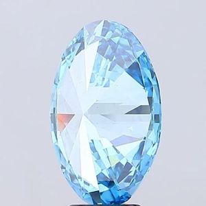 Diamante Suelto Ovalado CVD Cultivado en Laboratorio con Certificación IGI, Azul Fantasía VVS2 VS1, Unisex, para Joyería Premium, Gema Suelta - Product Image 2