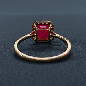 Anillo de Esmeralda Natural con Corte Esmeralda, Oro Sólido de 14 Quilates, Clásico para Mujer, Joyas RIZTA, Aniversario - Product Image 4