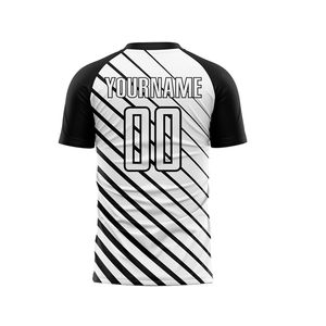 เสื้อฟุตบอลฤดูกาลใหม่ สีไล่เฉด แบบยูนิเซ็กซ์ ชุดฟุตบอล พิมพ์ลายแบบรีดร้อนตามสั่ง ผ้าโพลีเอสเตอร์ 100% เสื้อและกางเกงฟุตบอล - Product Image 3