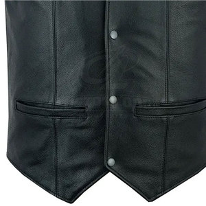 Premium Genuine <b>Men</b> <b>Leather</b> <b>Vest</b> Soft <b>Leather</b> Comfortable Fit Classic Design For Casual Fashion Outdoor Travel And Daily Wear - Product Image 6